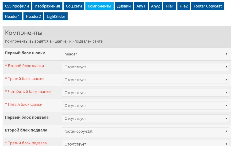 Компоненты Компоненты