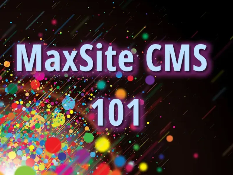 MaxSite CMS 101