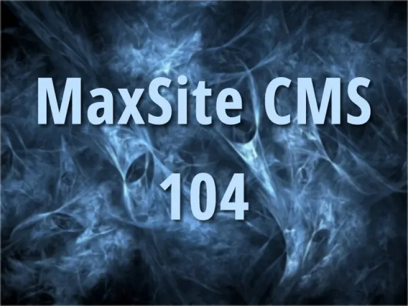 MaxSite CMS 104