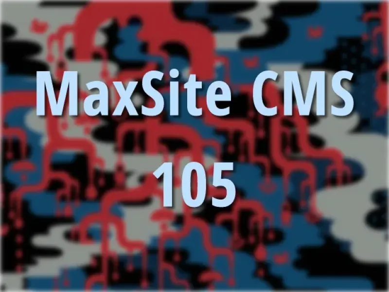 MaxSite CMS 105