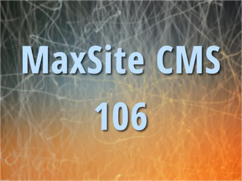 MaxSite CMS 106