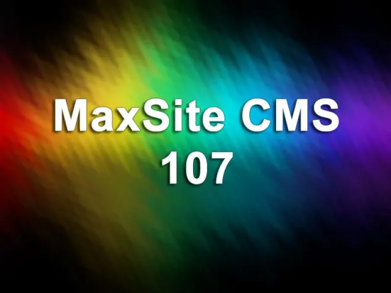 MaxSite CMS 107